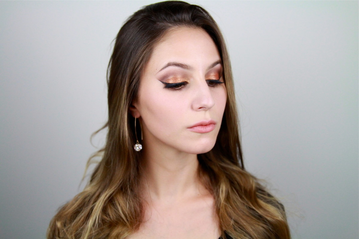 Glitter Party Gold Eyeshadow Tutorial