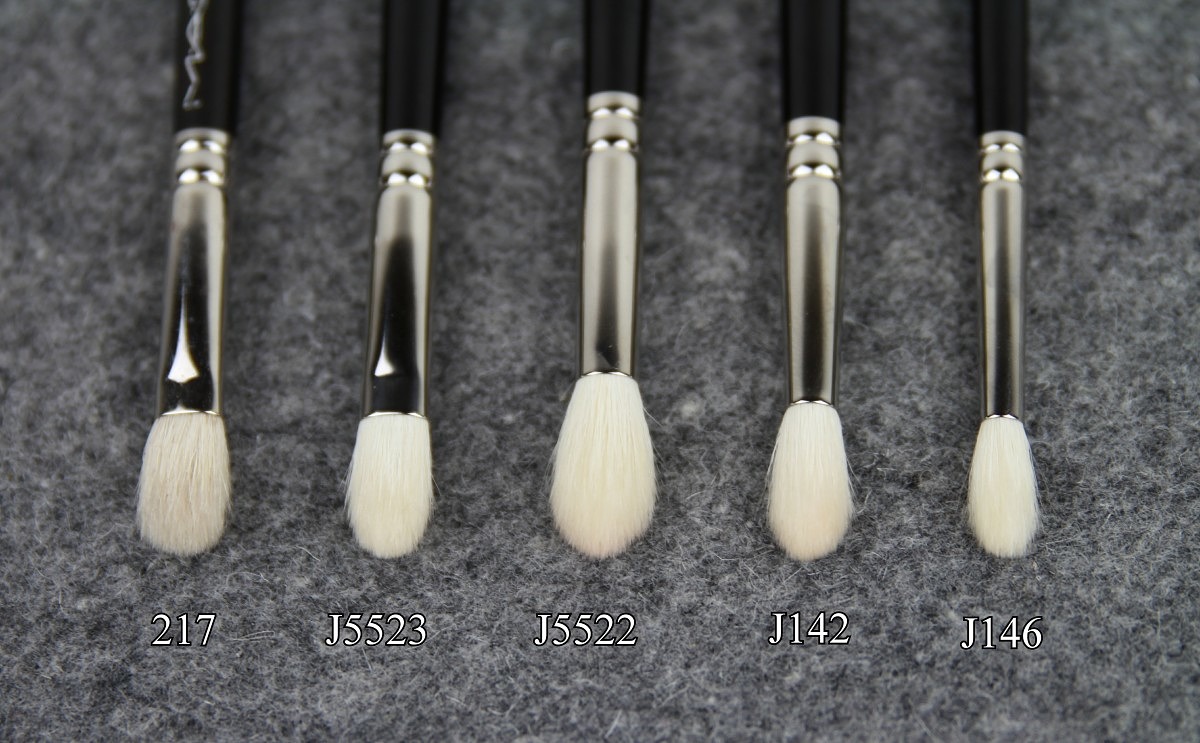 Hakuhodo Crease Brush Reviews – J5523, J5522, J142, J146