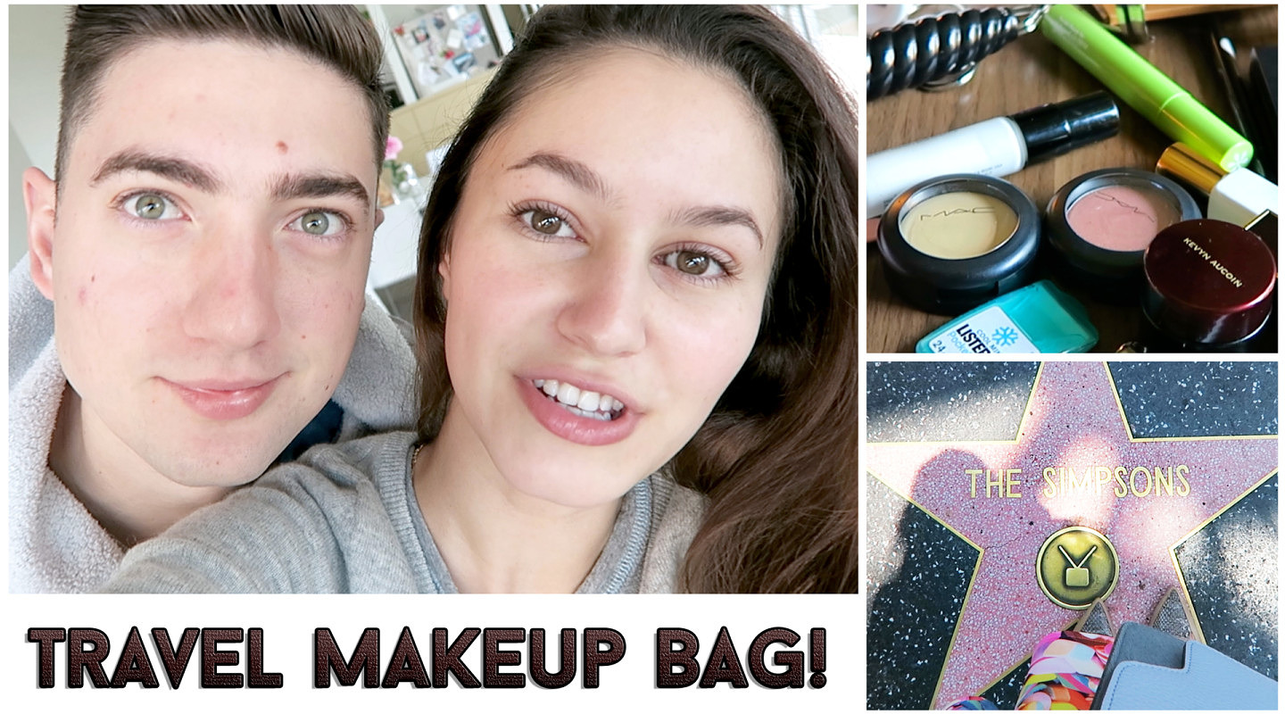 LA Vlog + What’s in my travel makeup bag!